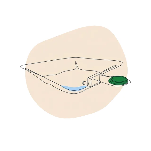 Bassin de rétention d'eaux pluviales, régulateur de débit mis en évidence